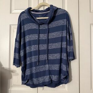 5/$25 Calvin Klein Performance Heathered Blue Hoodie